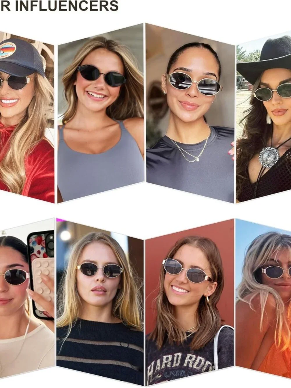 Versatile Retro Oval Sunglasses with Metal Frame - Perfect for Every Adventure
